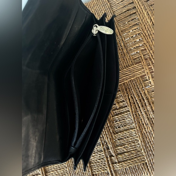 Coach Wallet Vintage Leather Pocketbook Black - Picture 5 of 7